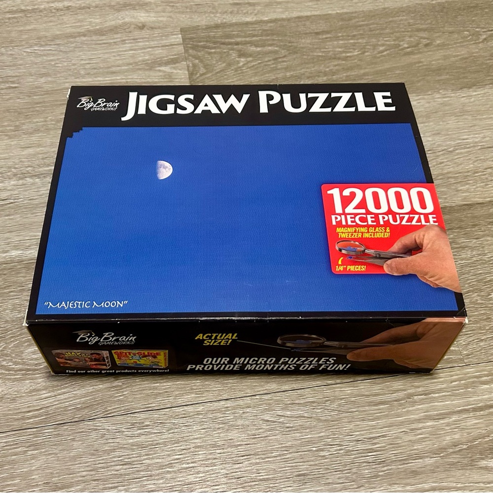 Prank Gifting Box- 12,000 Piece Jigsaw Puzzle Gag Gift Box, 11.25 x 3.25 x 9"